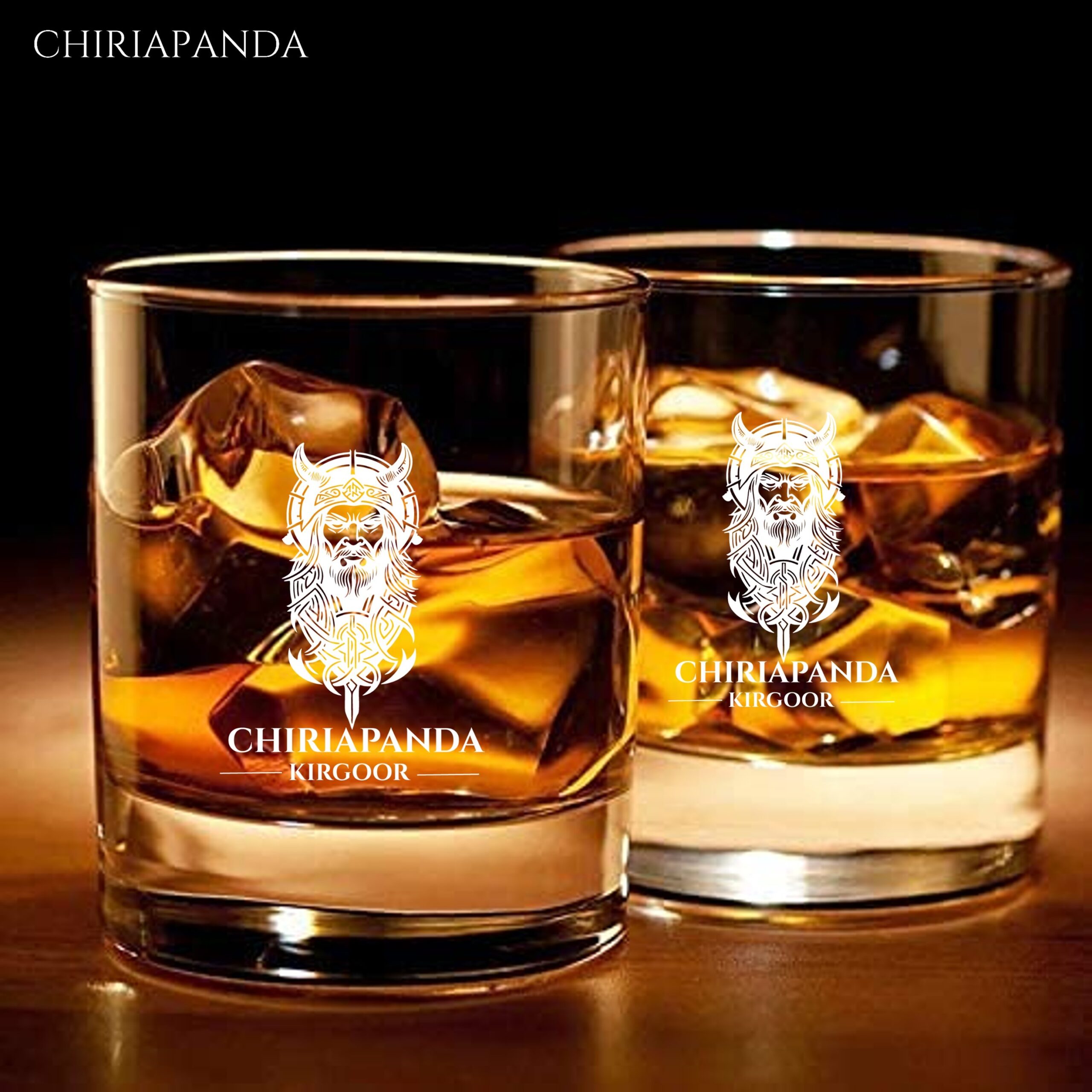 Custom UVDTF Printed Whiskey Glasses